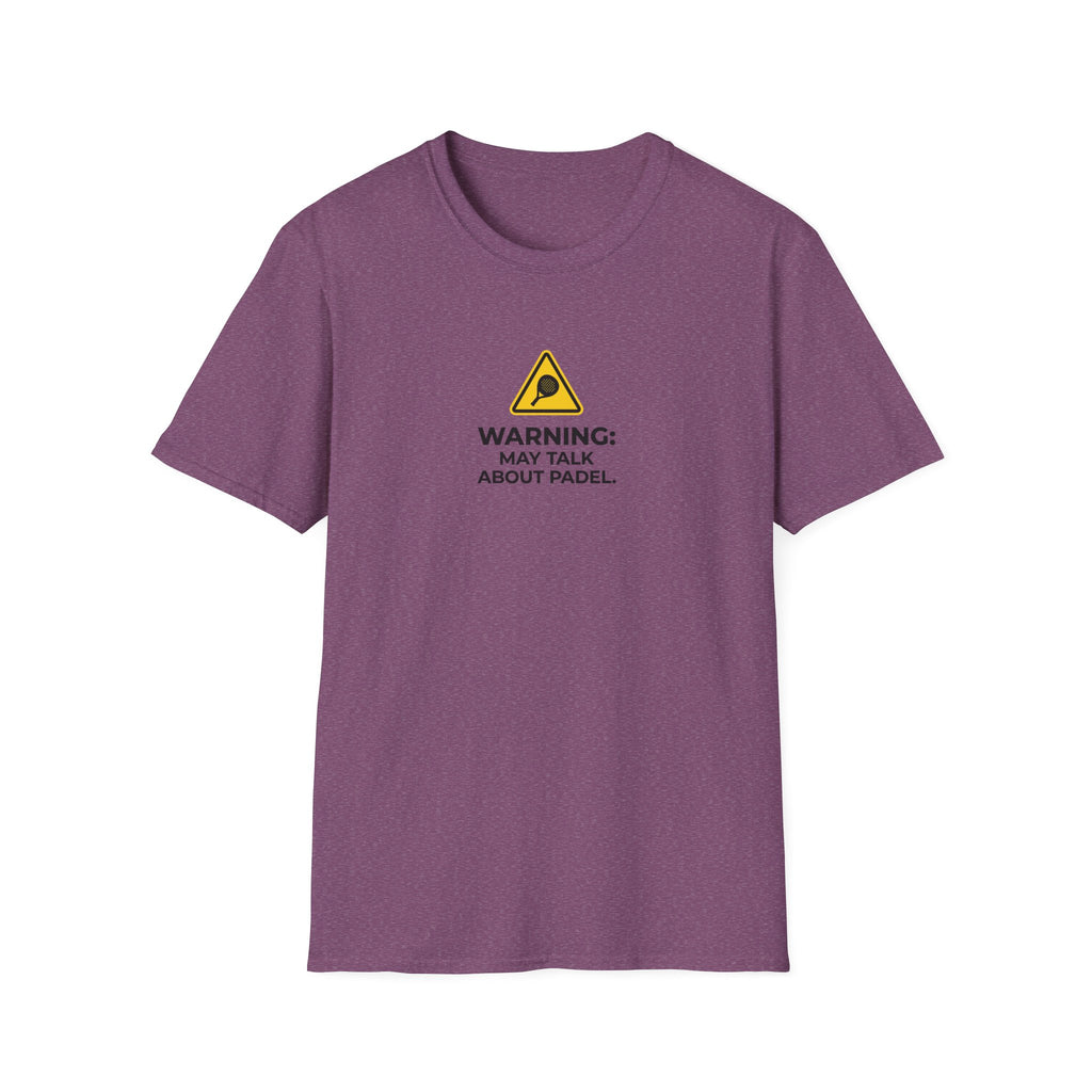 Warning May Talk About Padel T-Shirt