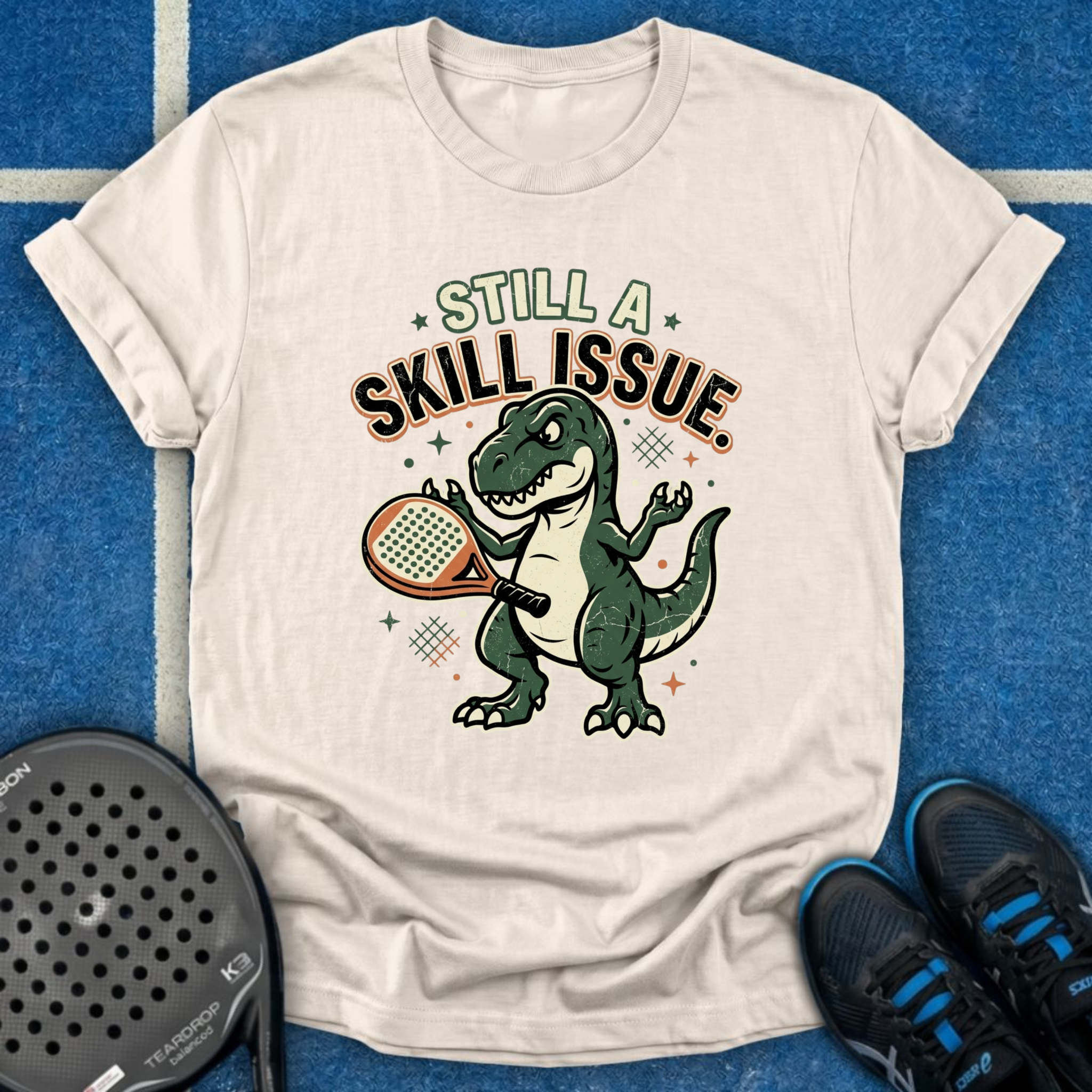Dinosaur Padel Problems T-Shirt