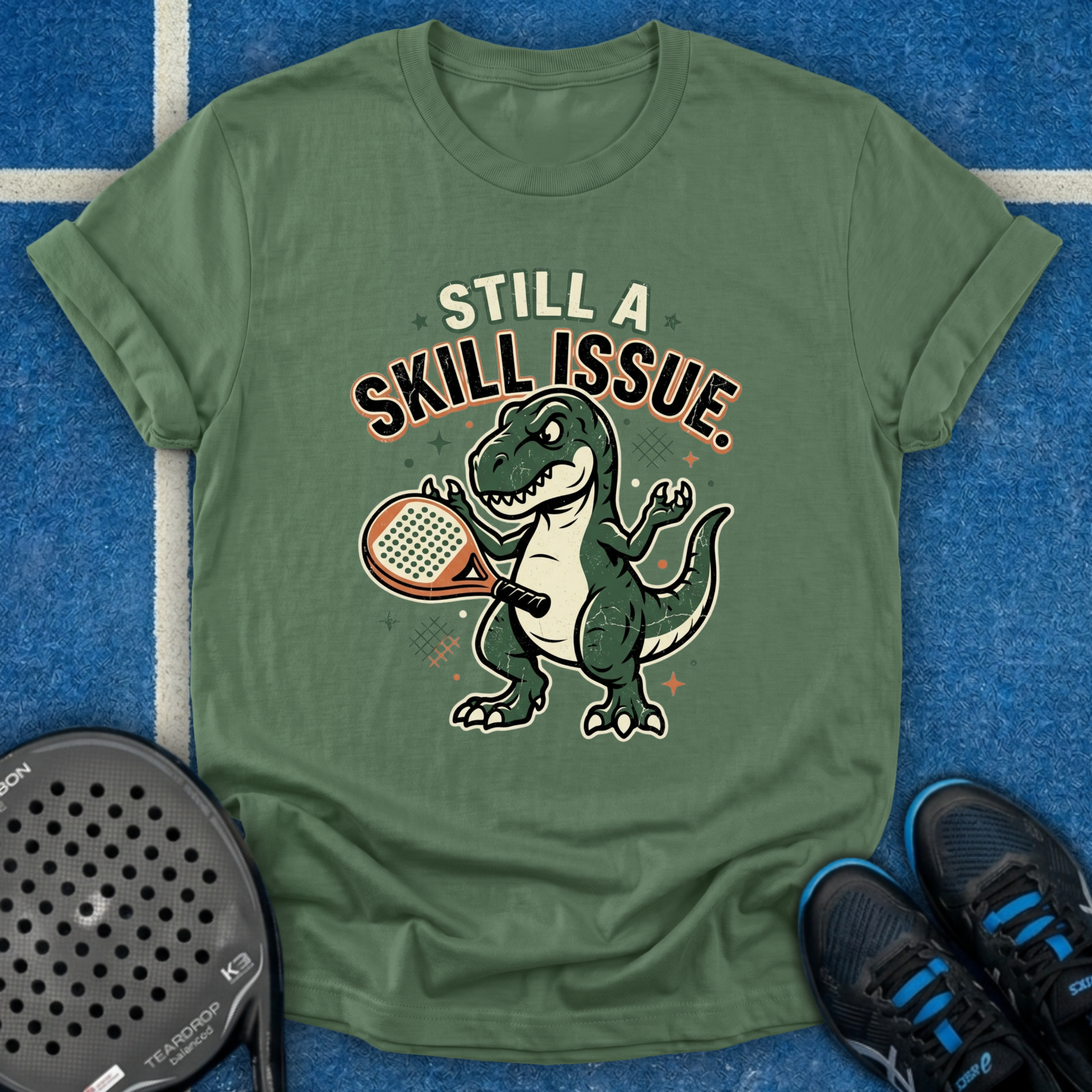 Dinosaur Padel Problems T-Shirt