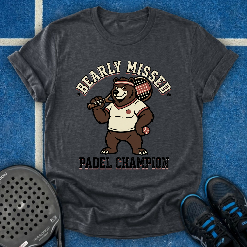 Retro Bear Padel Champion T-Shirt