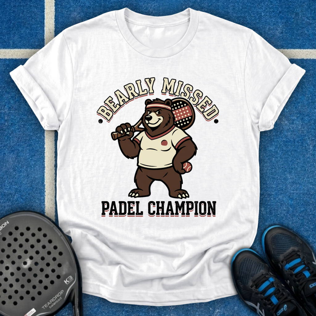 Retro Bear Padel Champion T-Shirt