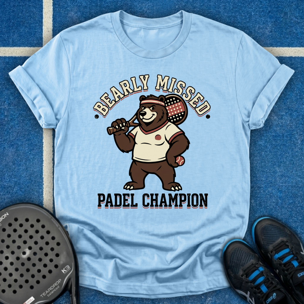 Retro Bear Padel Champion T-Shirt