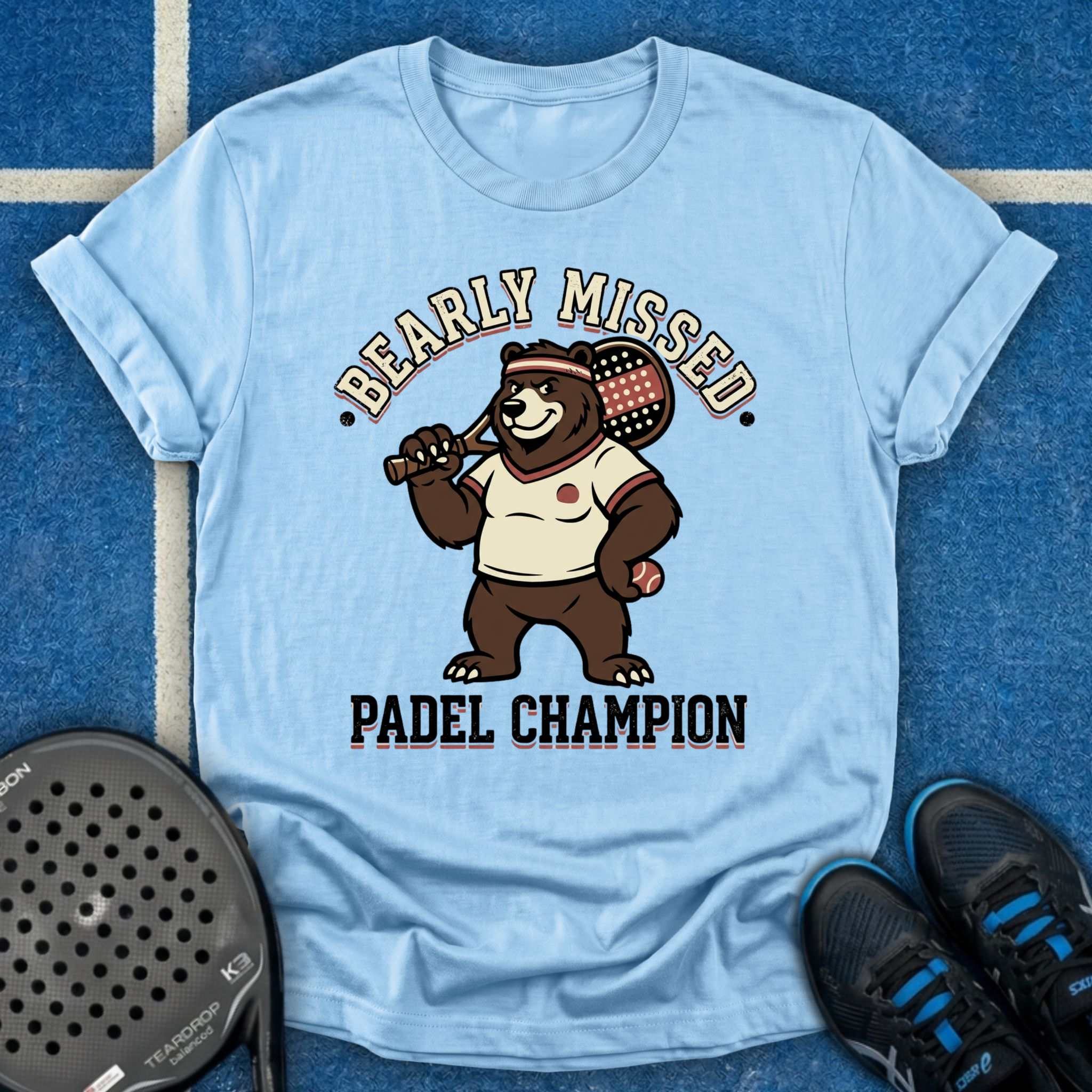 Retro Bear Padel Champion T-Shirt