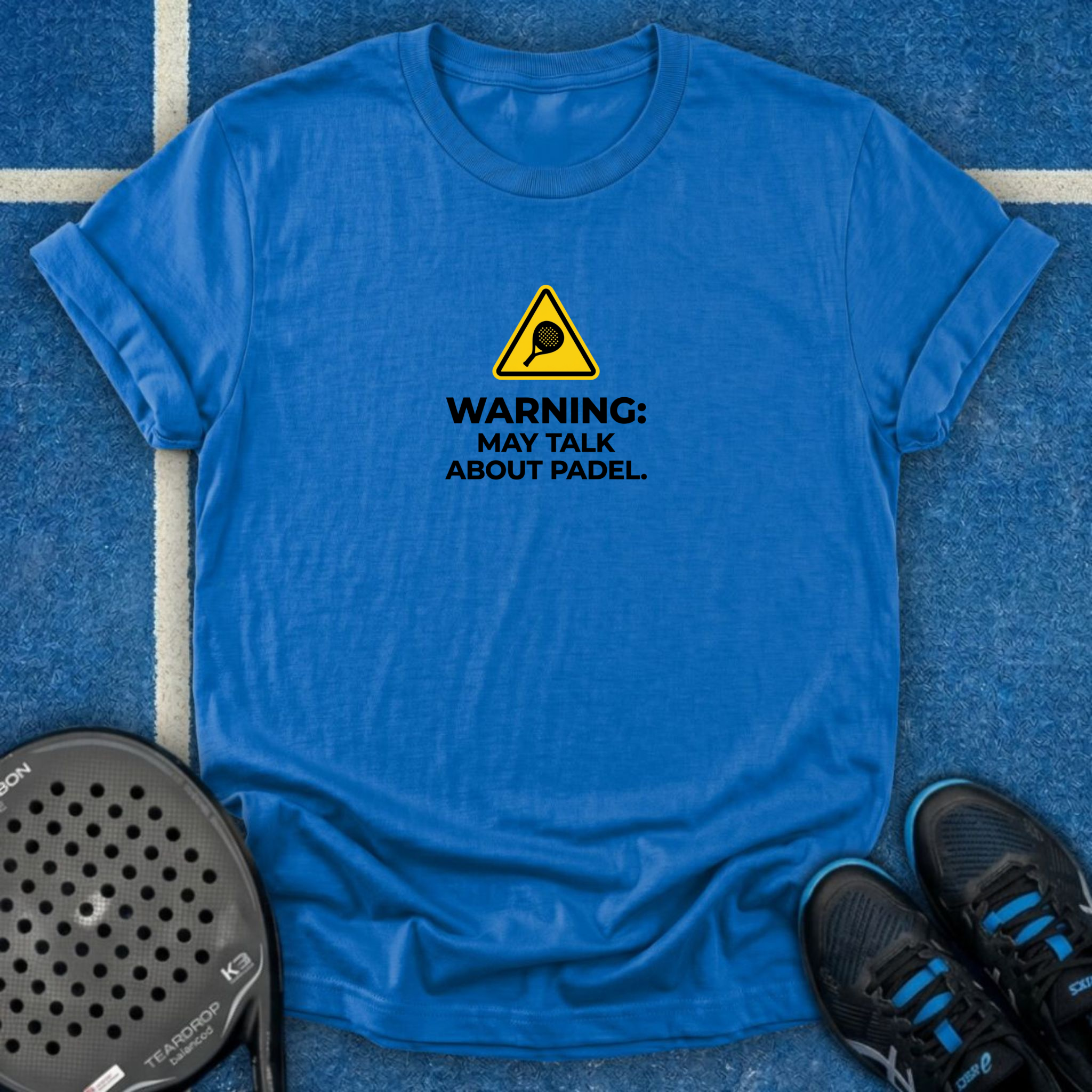 Warning May Talk About Padel T-Shirt