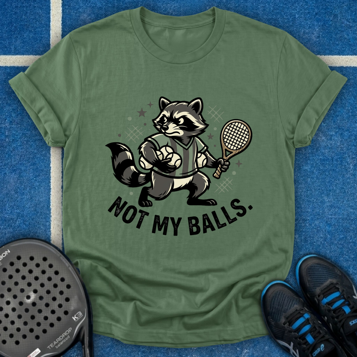 Raccoon Padel Thief T-Shirt