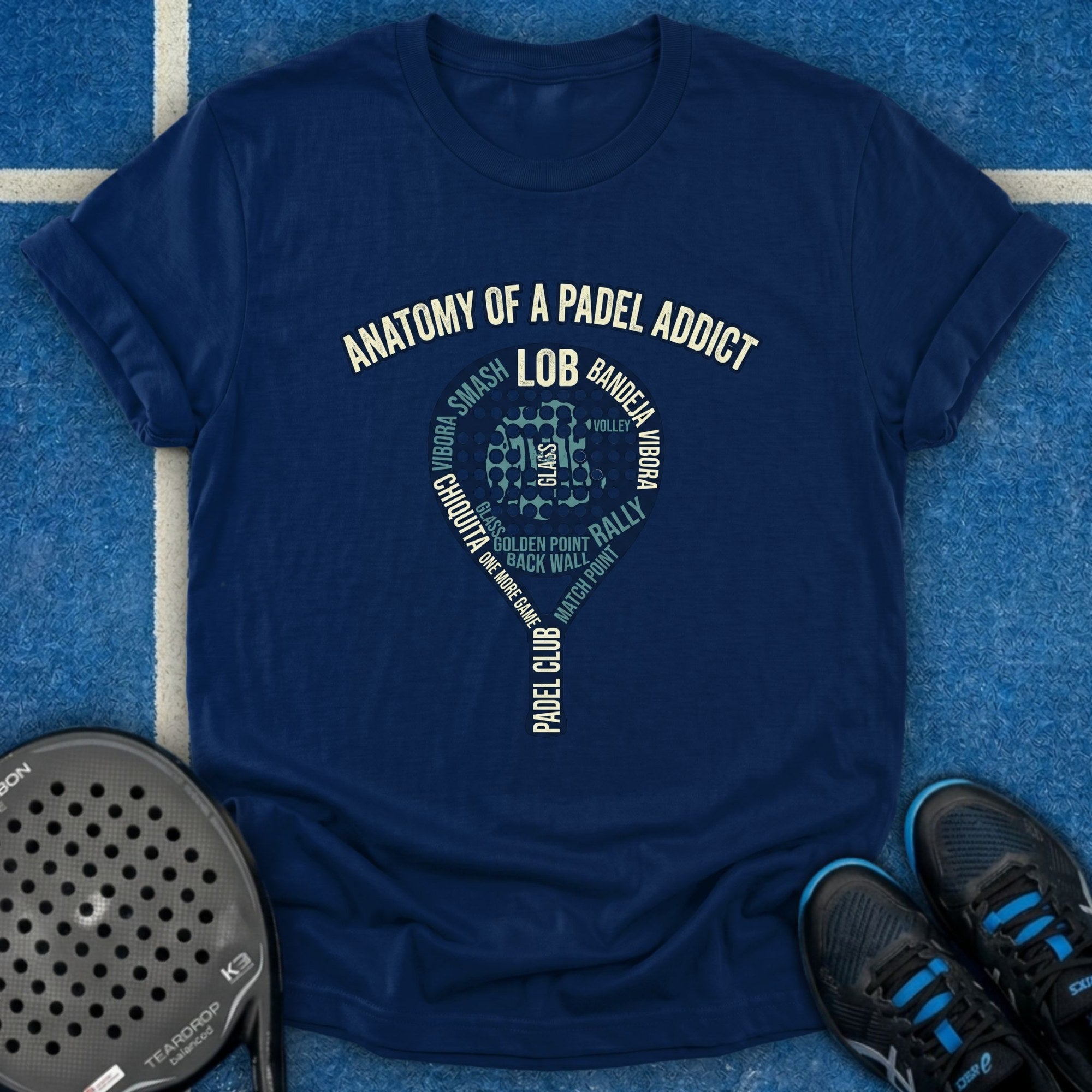 Anatomy Of A Padel Addict T-Shirt