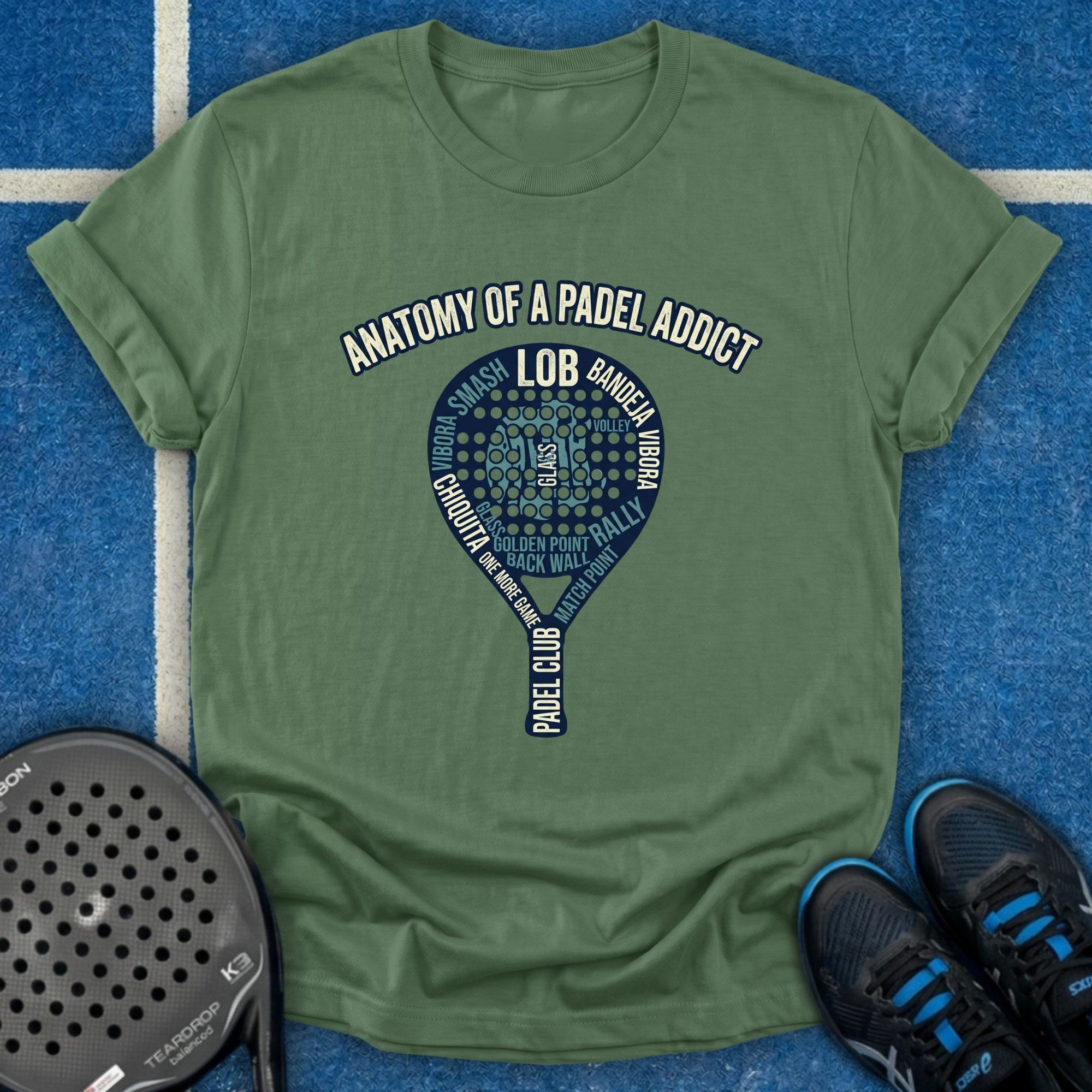 Anatomy Of A Padel Addict T-Shirt