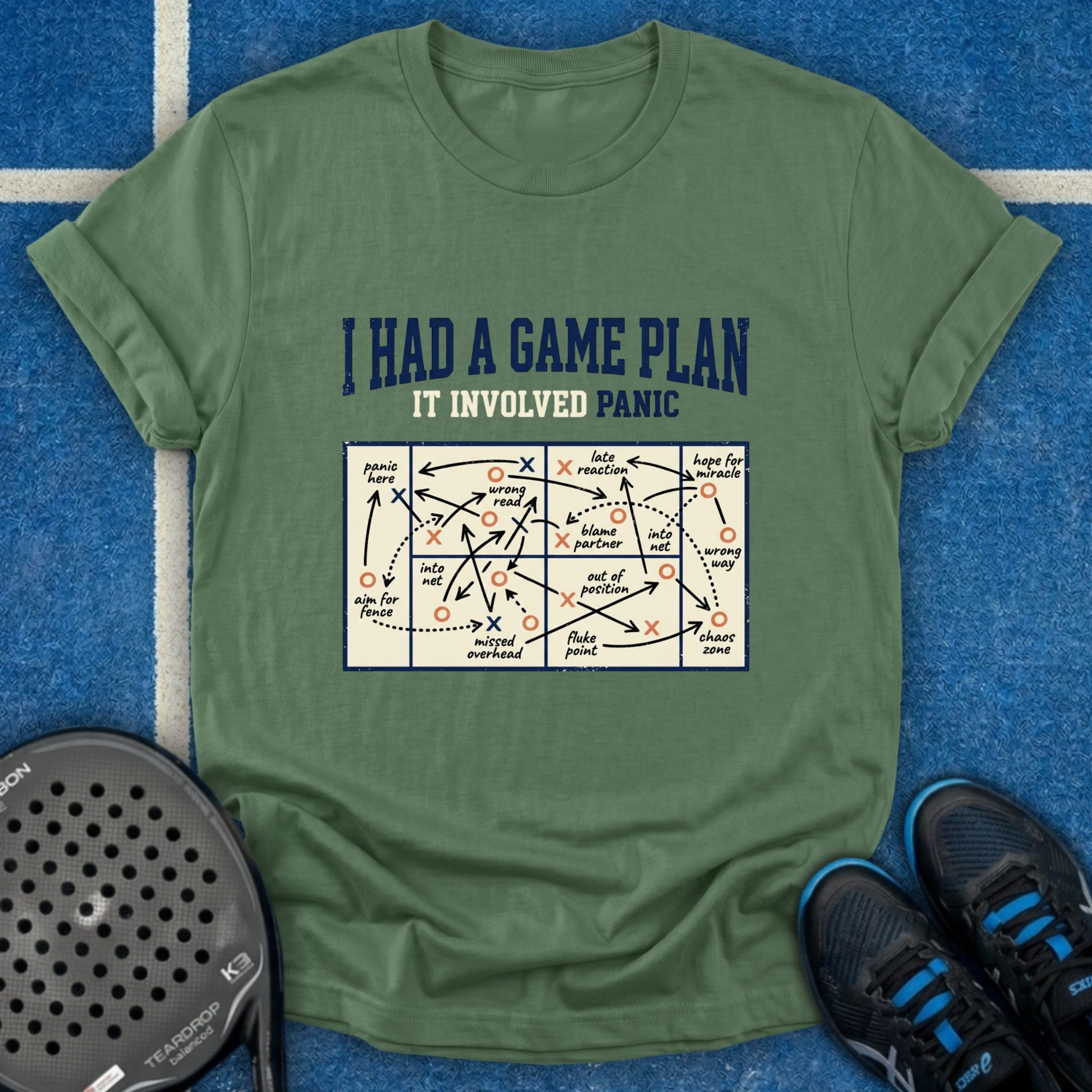 I Have A Game Plan It Involved Panic T-Shirt