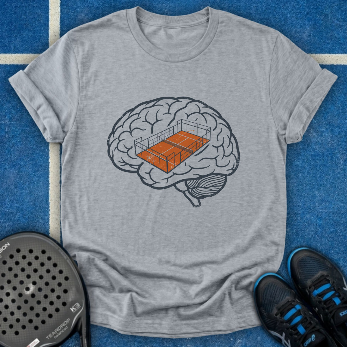 Padel Court Brain T-Shirt
