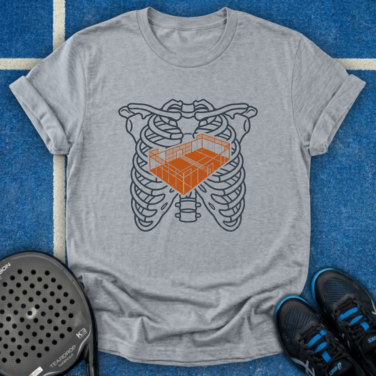 Padel Court Chest T-Shirt