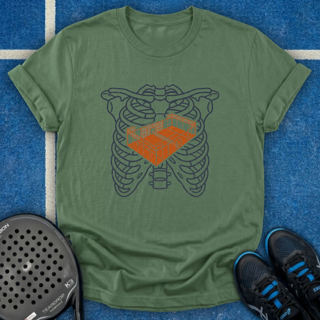 Padel Court Chest T-Shirt