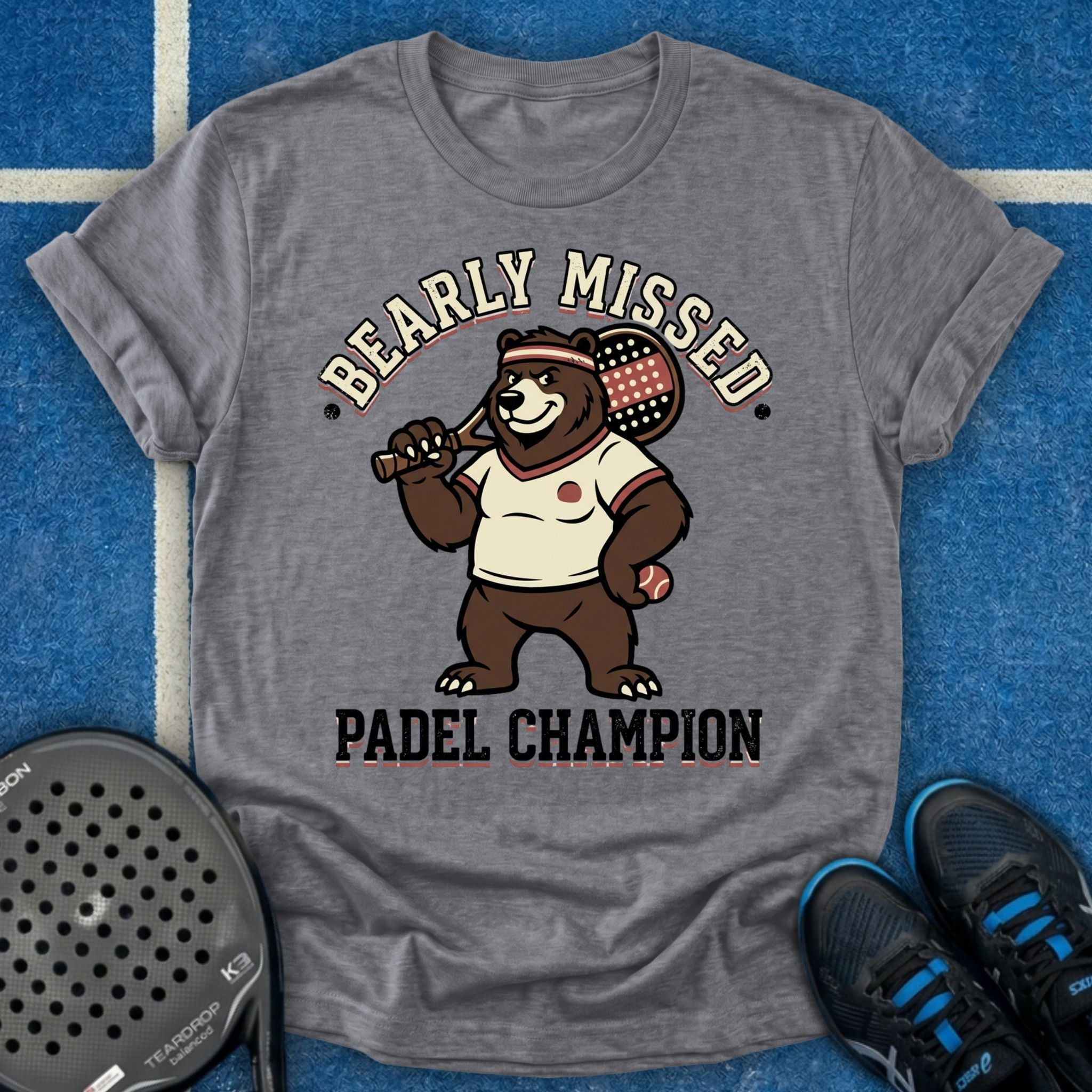 Retro Bear Padel Champion T-Shirt