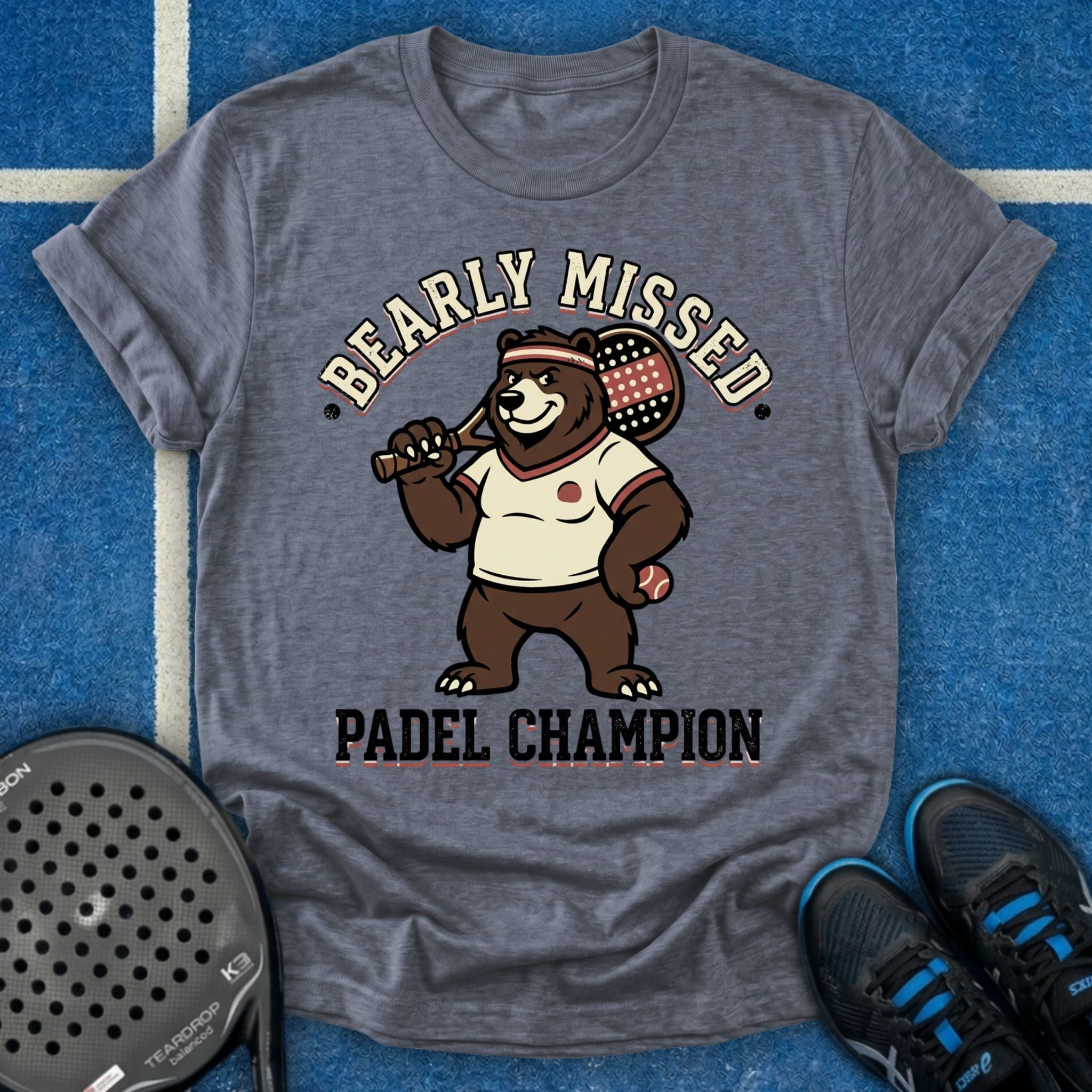 Retro Bear Padel Champion T-Shirt