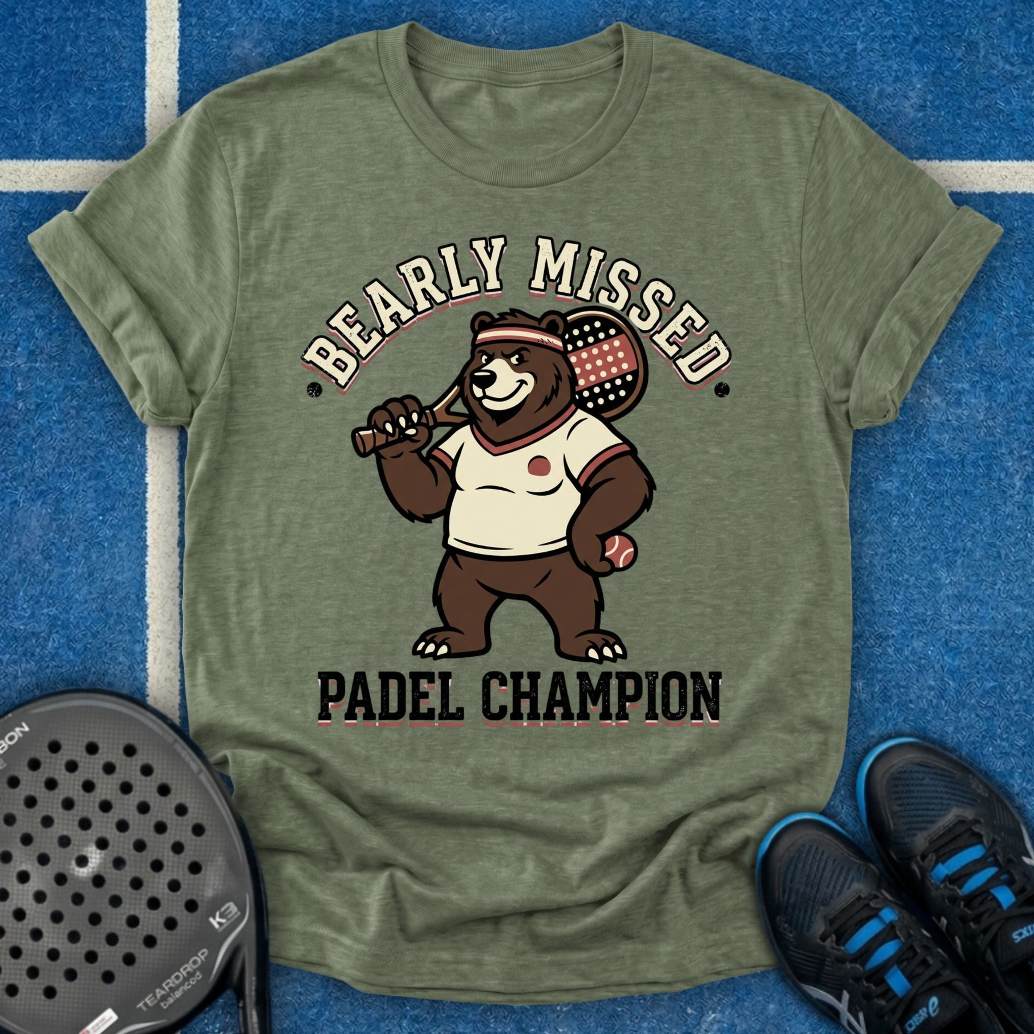 Retro Bear Padel Champion T-Shirt