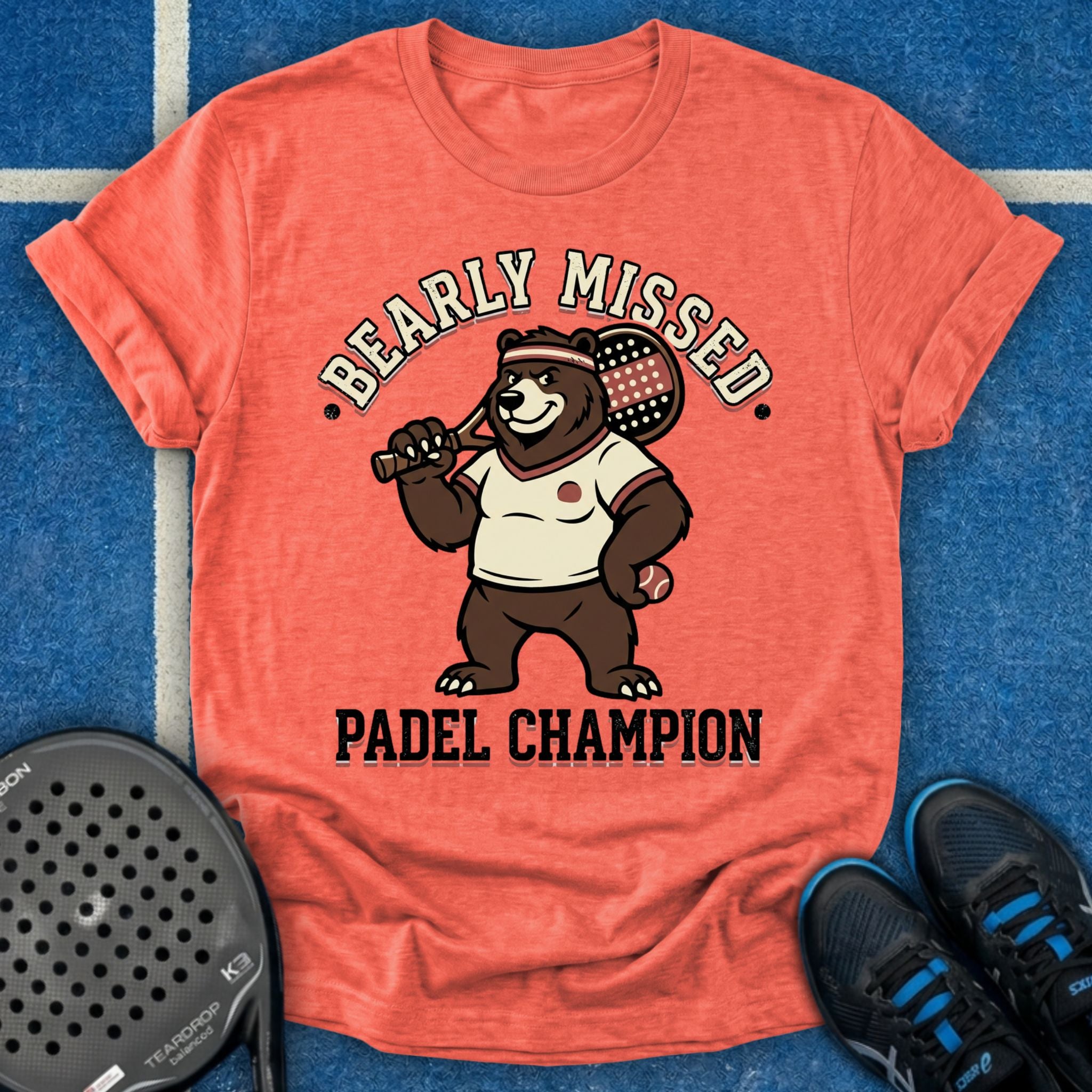 Retro Bear Padel Champion T-Shirt