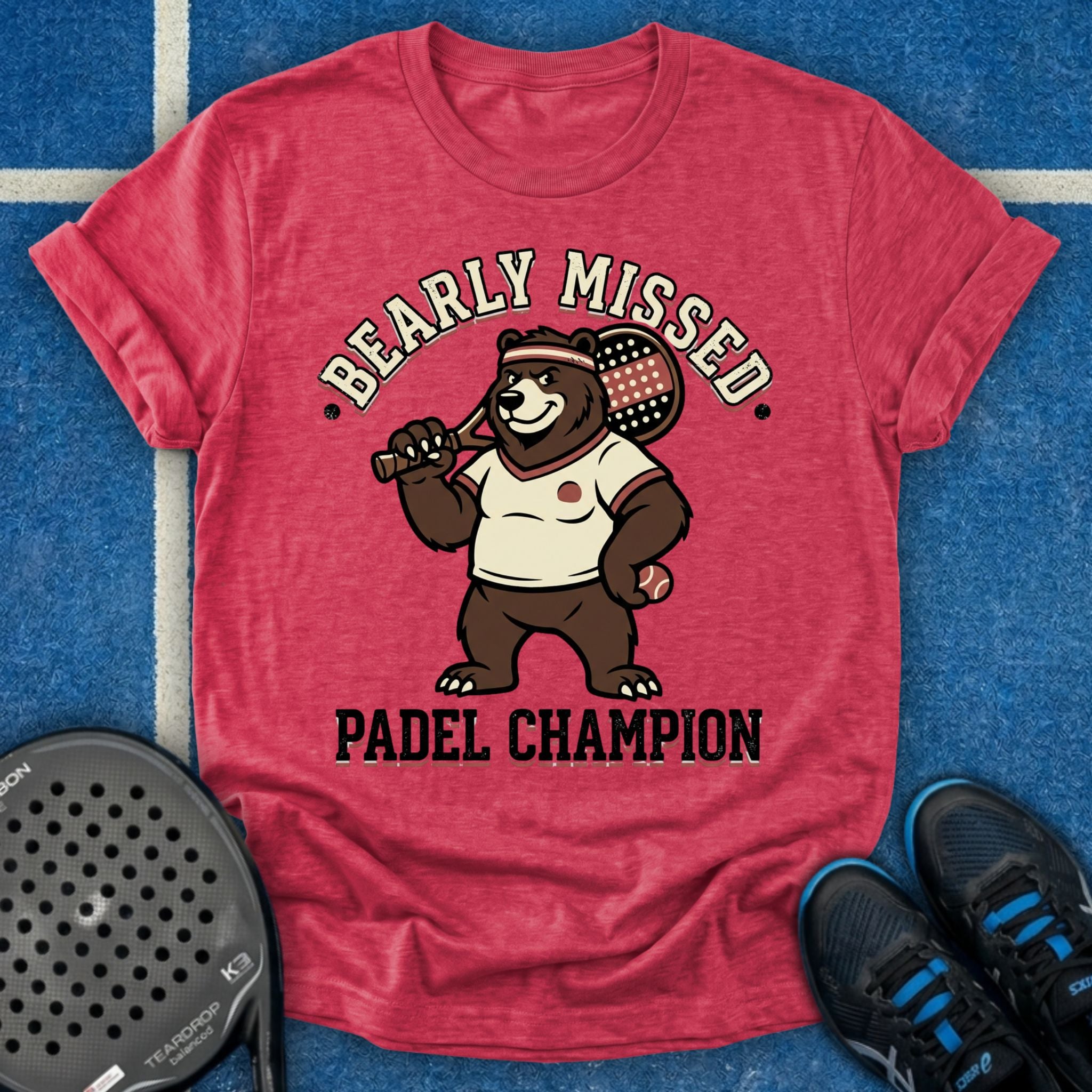 Retro Bear Padel Champion T-Shirt