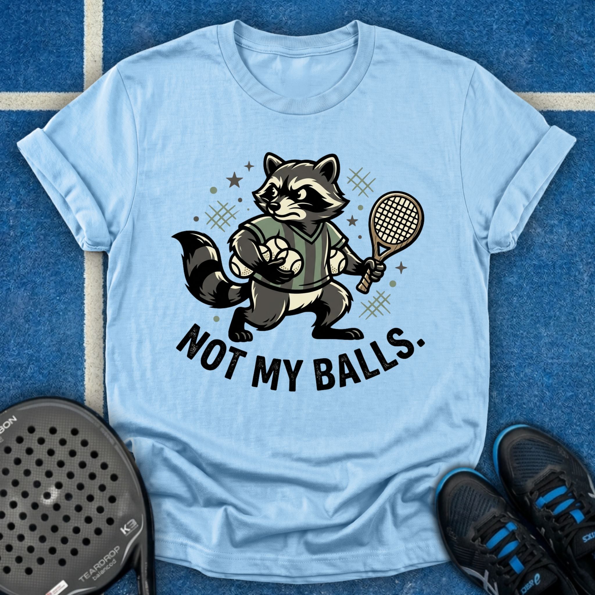 Raccoon Padel Thief T-Shirt