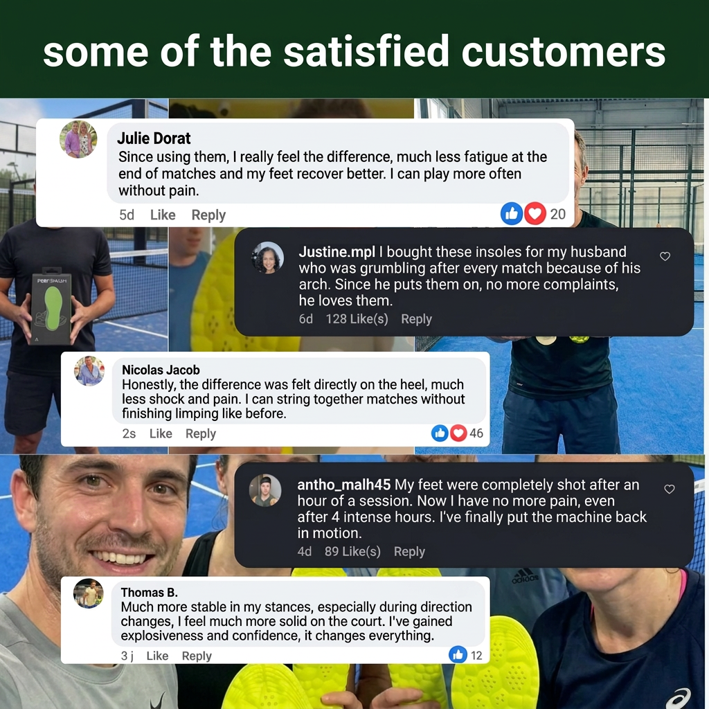 Players' comments on Padel Problems padel insoles