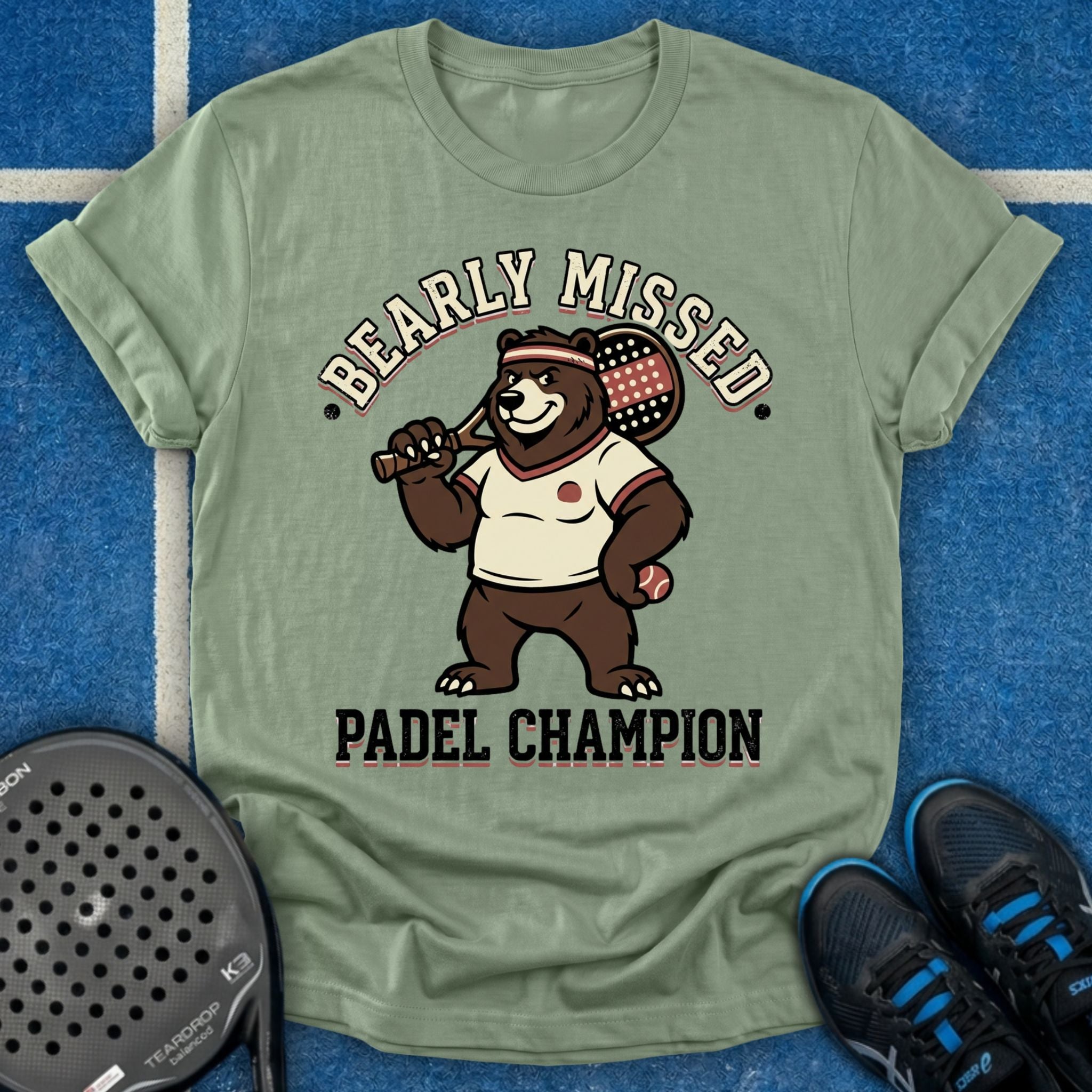 Retro Bear Padel Champion T-Shirt