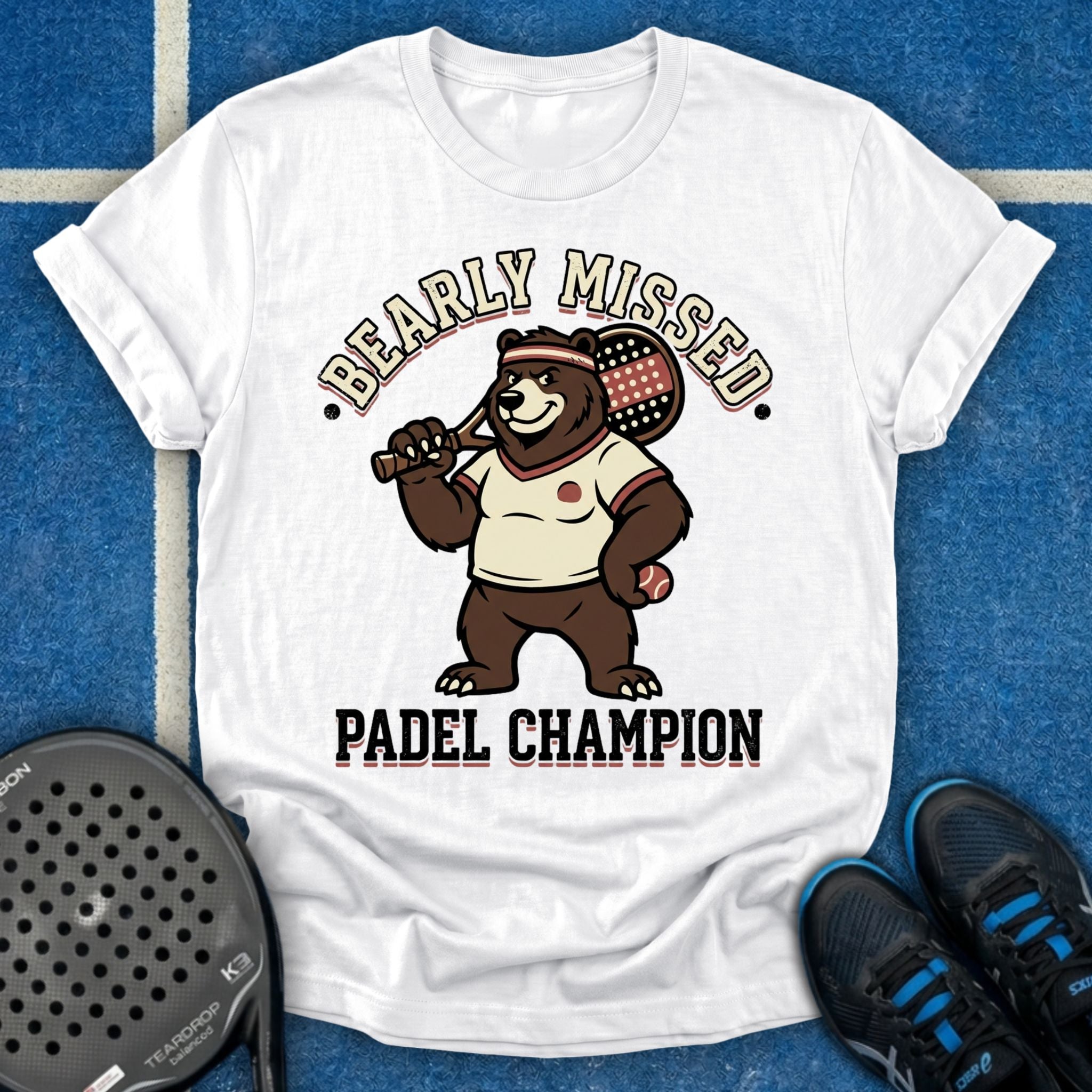 Retro Bear Padel Champion T-Shirt