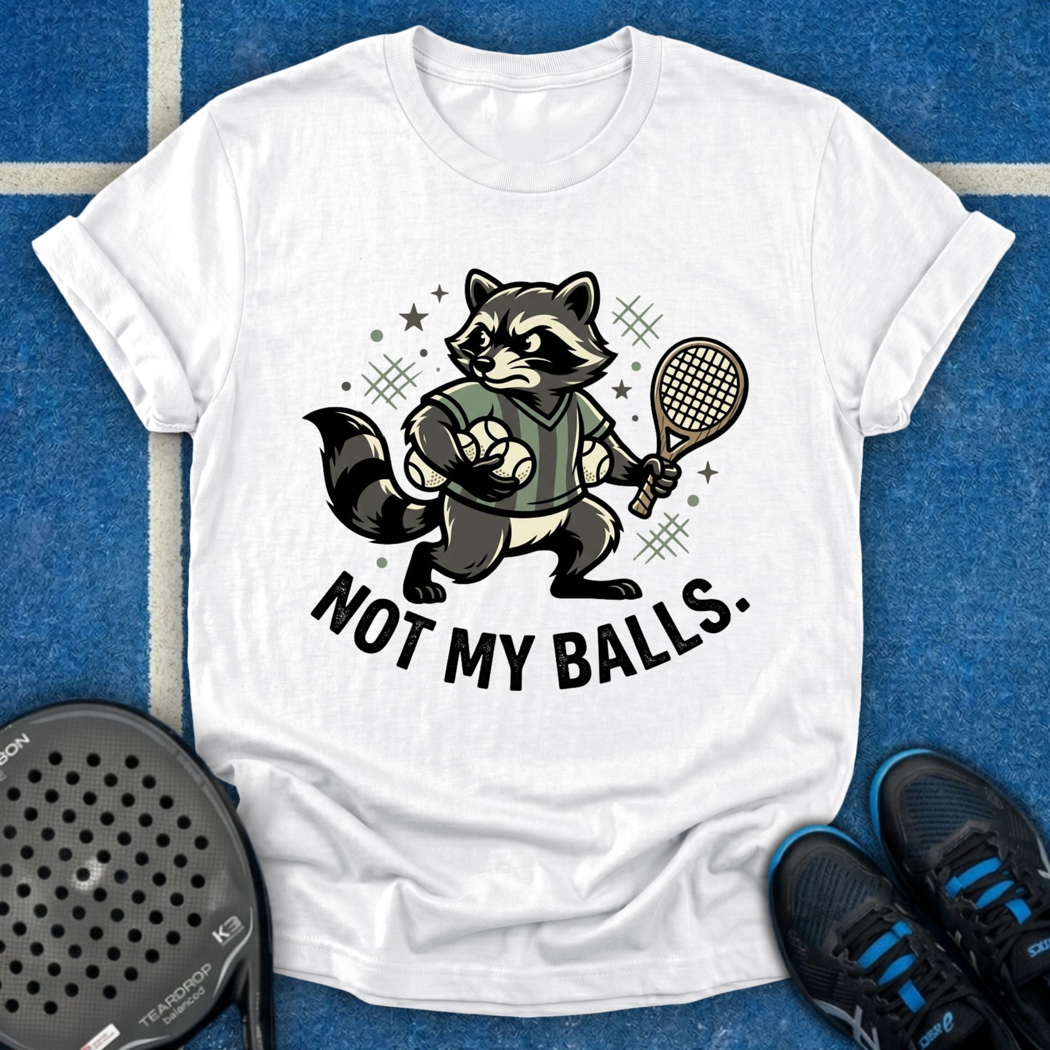 Raccoon Padel Thief T-Shirt